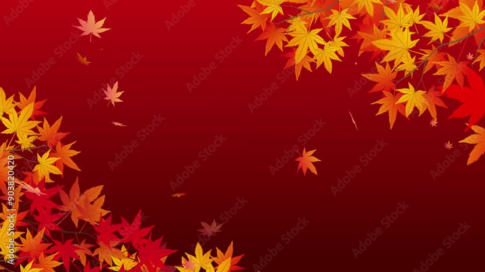 秋の紅葉背景
秋の紅葉背景
