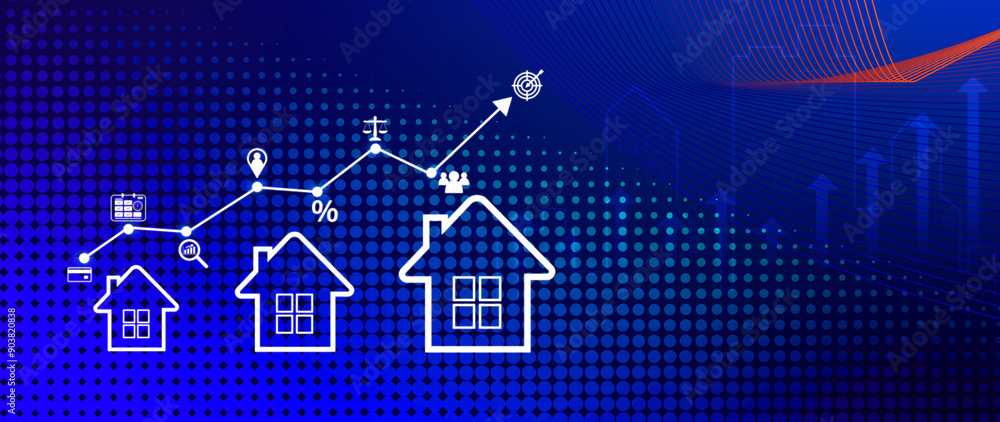 Real estate investment concept, Buy, own, sell properties for profit, Cash flow, appreciation, tax advantages. Research, strategy, Real estate investment yields financial rewards, real estate market Real estate investment concept, Buy, own, sell properties for profit, Cash flow, appreciation, tax advantages. Research, strategy, Real estate investment yields financial rewards, real estate market