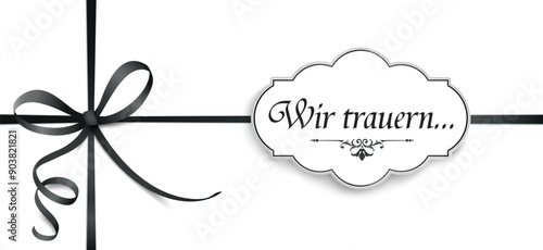 Wir Trauern Traueranzeige Design