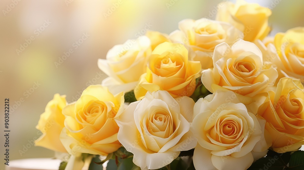 Obraz premium elegance pastel yellow