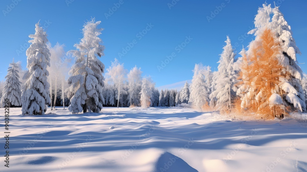 branches sunny snowy trees branches sunny snowy trees