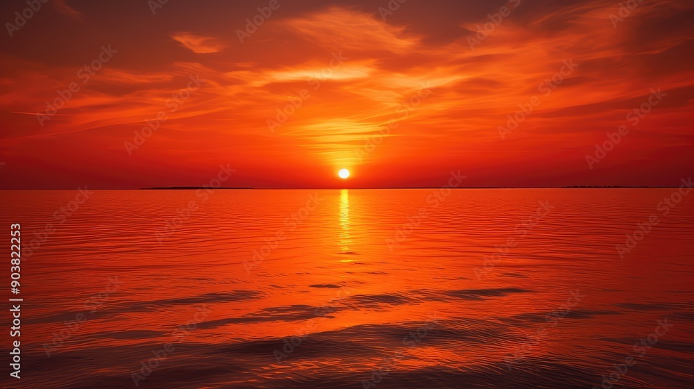 Fototapeta premium reflection red orange yellow background