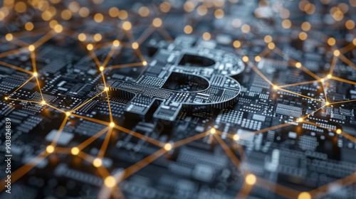 Wallpaper Mural Global network of communication technology for internet businesses and digital currencies, AI Generative Torontodigital.ca