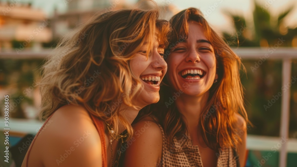 A person smiling as they reunite with a friend after a long time apart, World smile day A person smiling as they reunite with a friend after a long time apart, World smile day