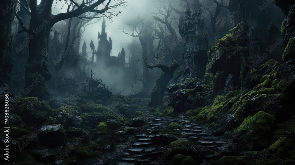 gnarled dark fantasy landscape gnarled dark fantasy landscape