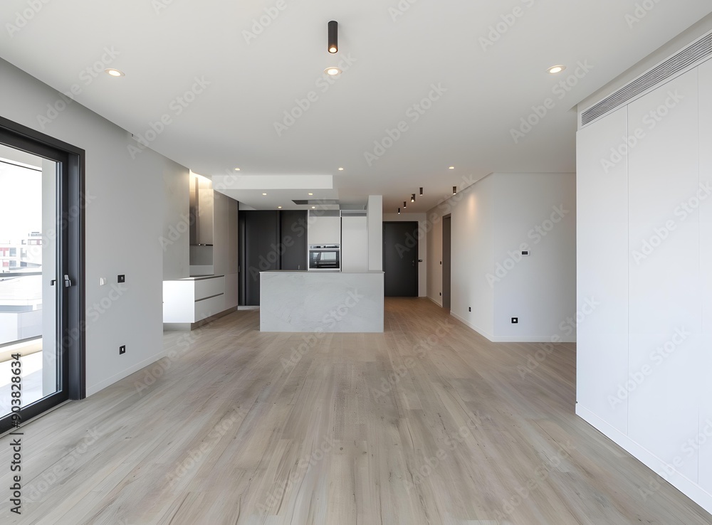 Modern Minimalist Apartment Interior Design With Open Floor Plan Modern Minimalist Apartment Interior Design With Open Floor Plan