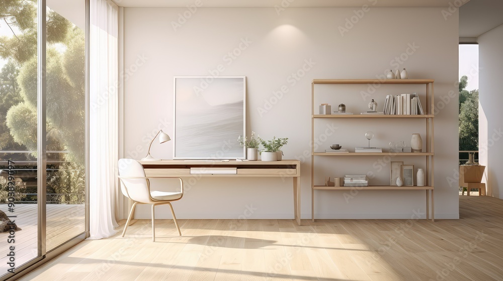 Fototapeta premium backdrop light wooden floor
