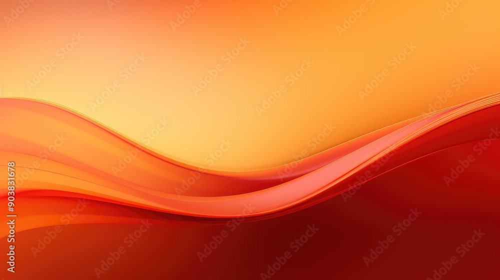 Naklejka premium warm digital background orange red