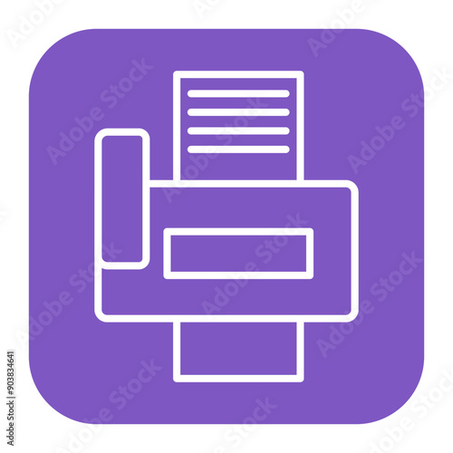 Принти на полотні Fax Icon