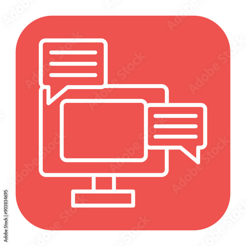 Desktop Messaging Icon