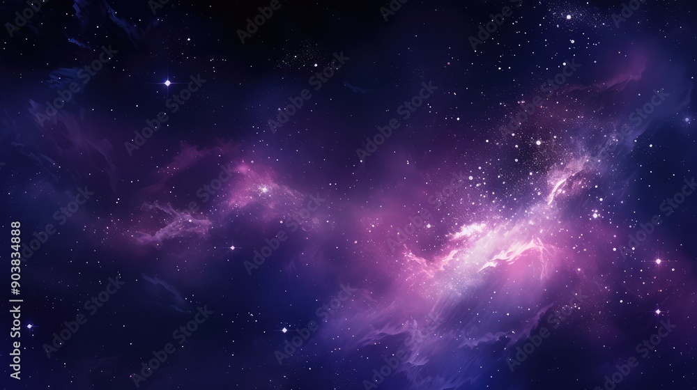 Naklejka premium galaxy purple graphics