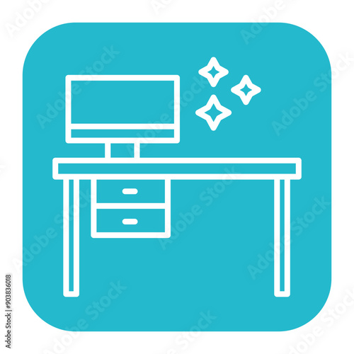 Cleaning Office Icon