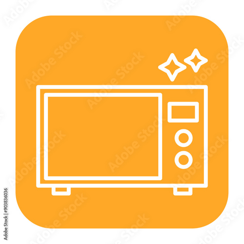 Cleaning Microwave Icon