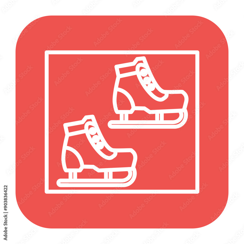 Skate Rink Icon Skate Rink Icon