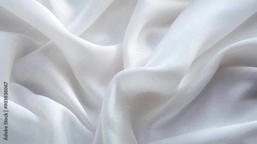 Obraz premium luxurious fabric white