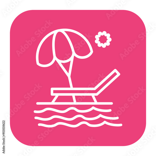 Sun Lounger Icon