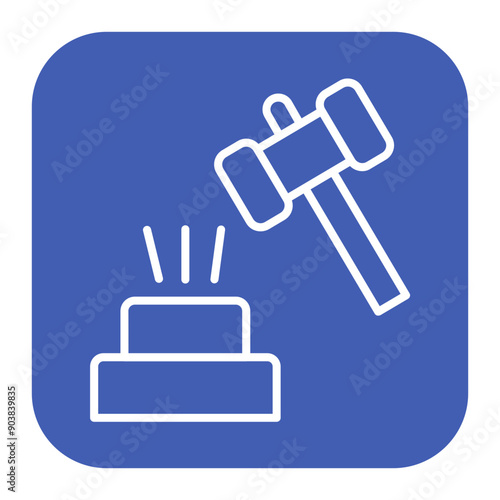 Broken Gavel Icon