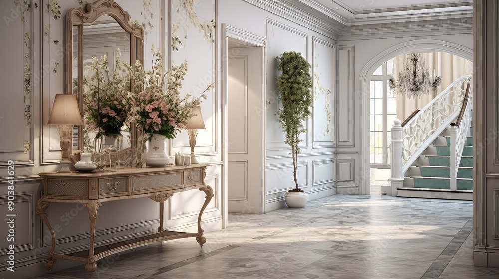 Fototapeta premium vintage hallway interior