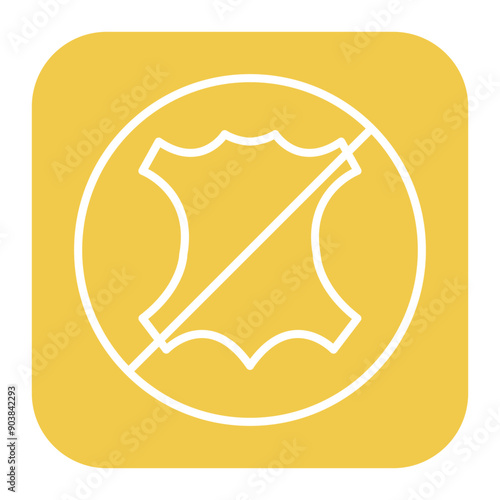 No Leather Icon