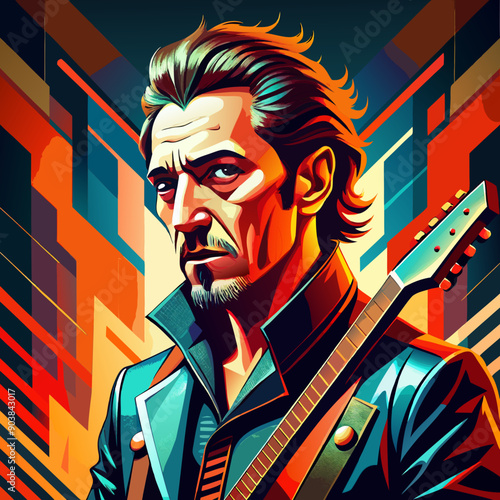 rock punk rock'n'roll musician art