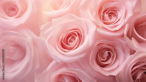 Fototapeta Naklejka Na Ścianę i Meble -  petals pale pink roses