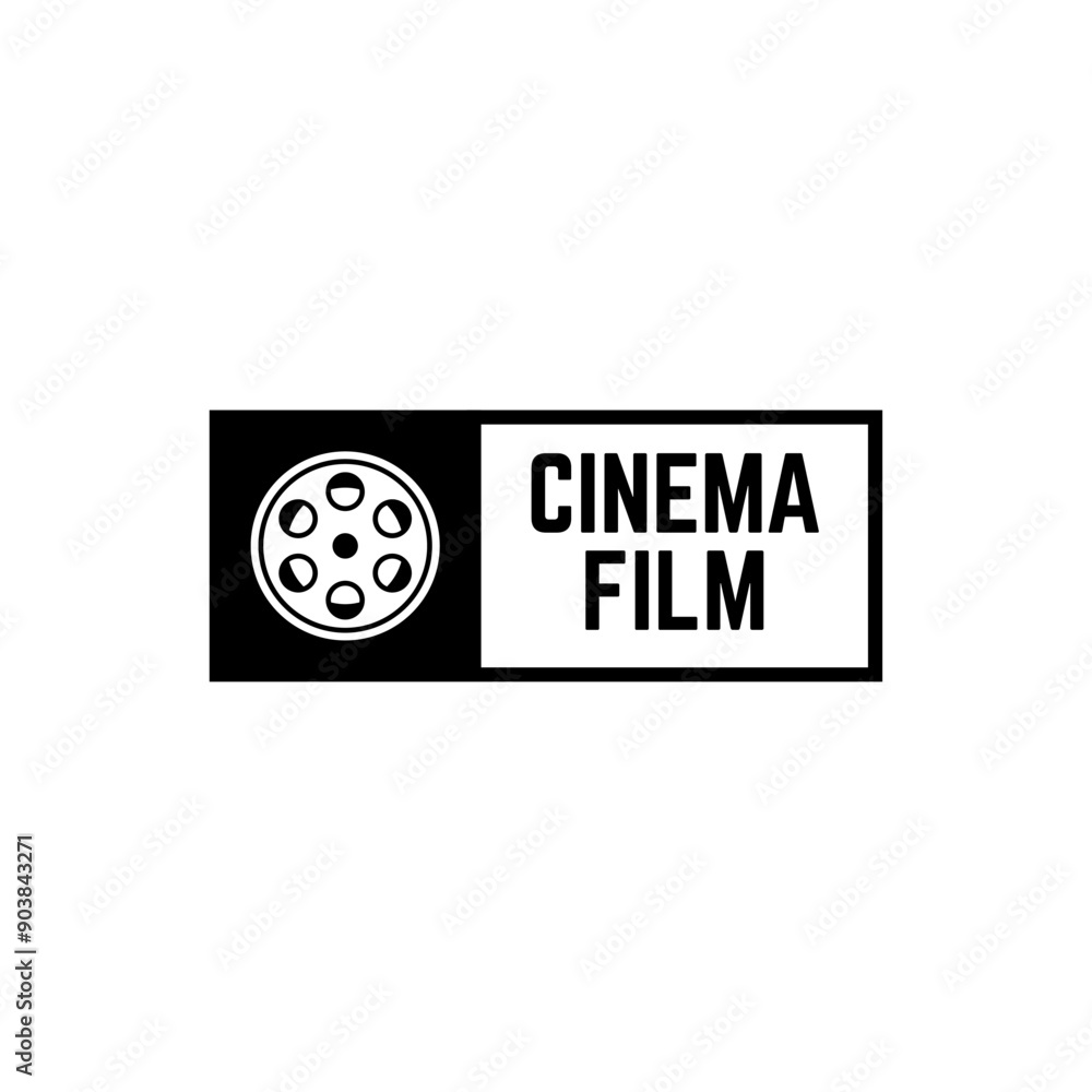 Cinema Logo Vector Template Isolated On White Background Cinema Logo Vector Template Isolated On White Background