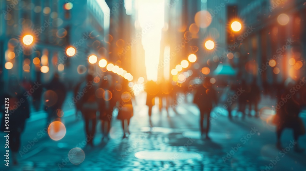 An abstract motion blur image of crowds of business people walking around a corporate office, blurred background, business center concept, cinematic color tone, stock photo An abstract motion blur image of crowds of business people walking around a corporate office, blurred background, business center concept, cinematic color tone, stock photo