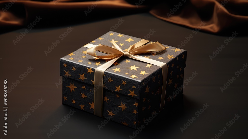 Fototapeta premium table gift box empty