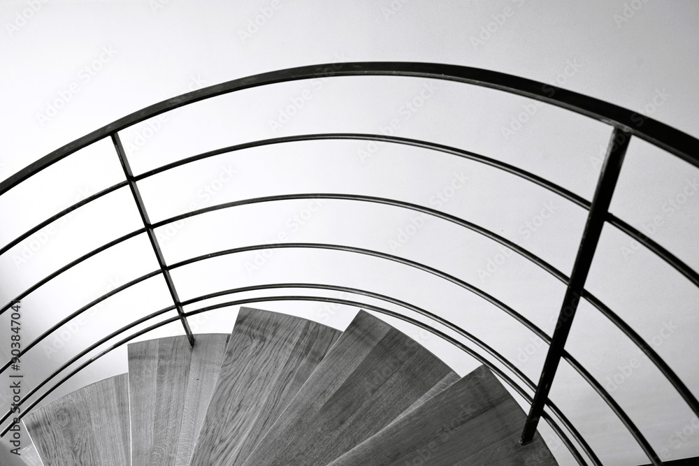 Fototapeta premium Railings and stairs, Paris, France, Europe