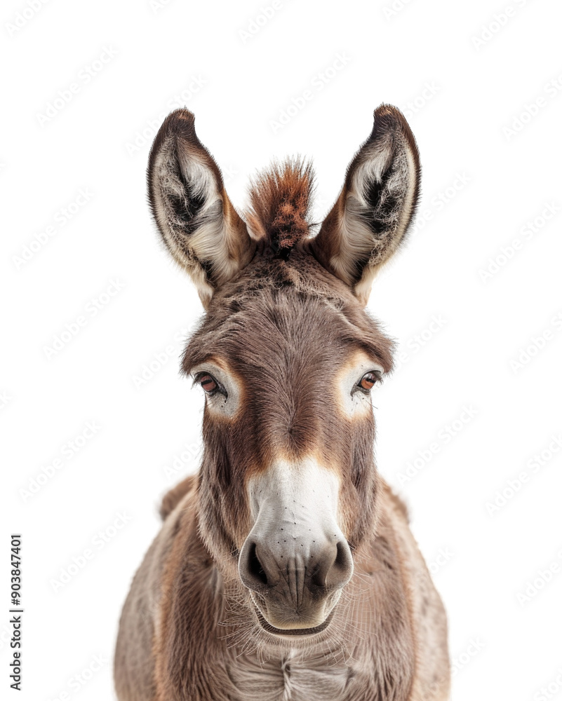 Donkey face head photo isolated on transparent background cutout PNG Donkey face head photo isolated on transparent background cutout PNG