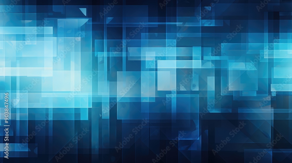 geometric blue flyer background geometric blue flyer background