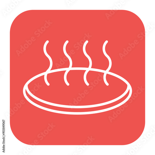 Hot Spring Landscape Icon