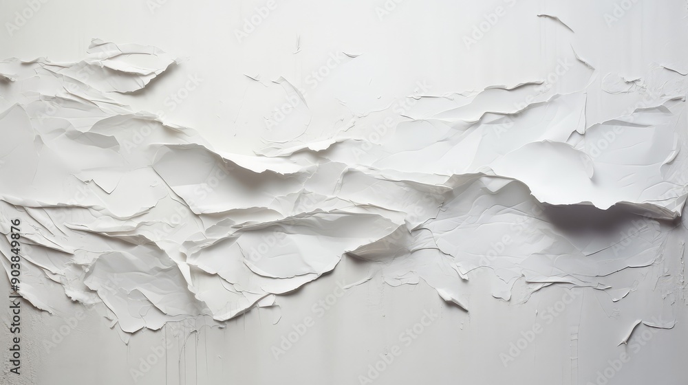 Obraz premium texture white ripped paper