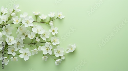 delicate light green background