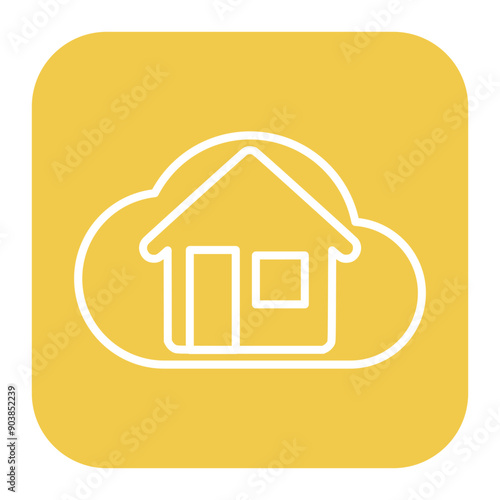 Cloud House Icon