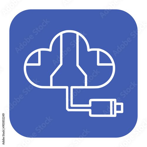 Cloud Ethernet Icon