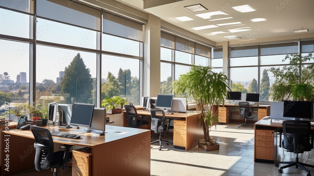 Fototapeta premium spacious admin office