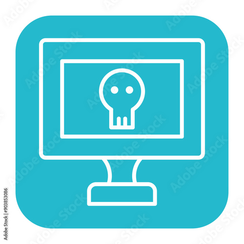 Computer Hacked Icon
