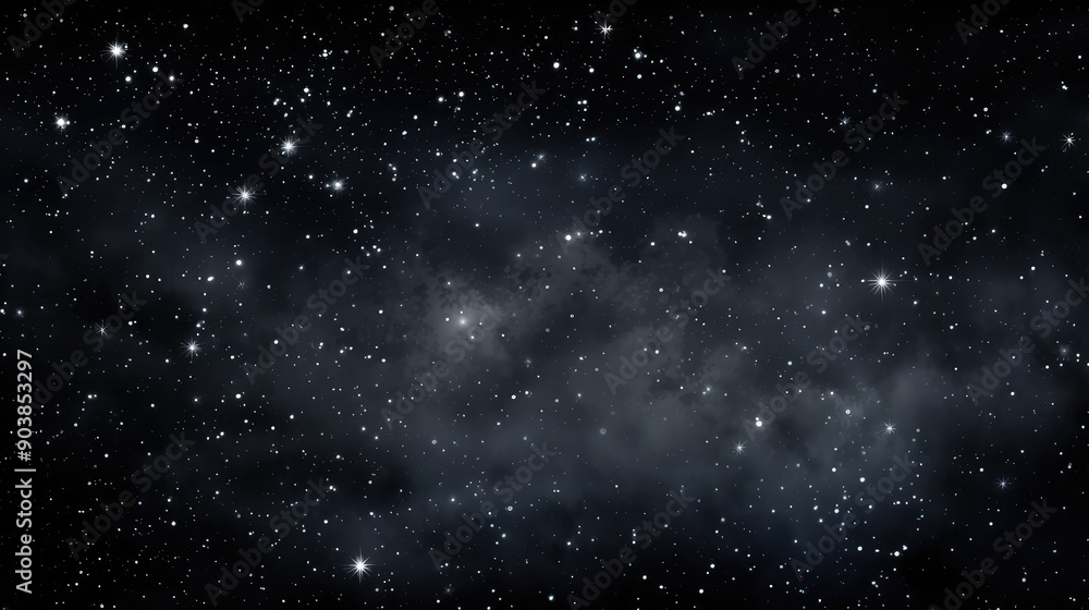 Fototapeta premium twinkle gray stars background