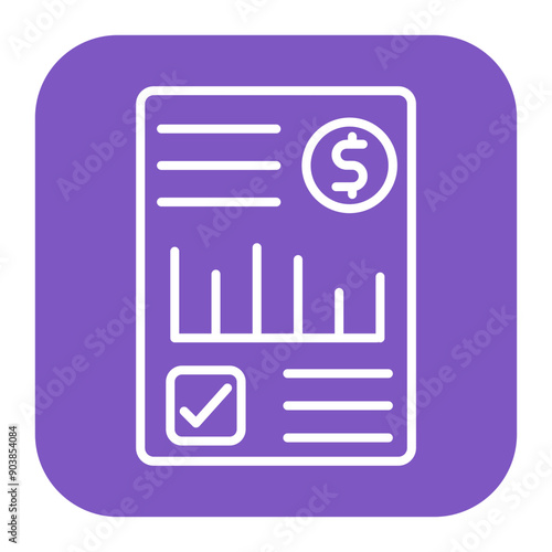 Financial Report Icon