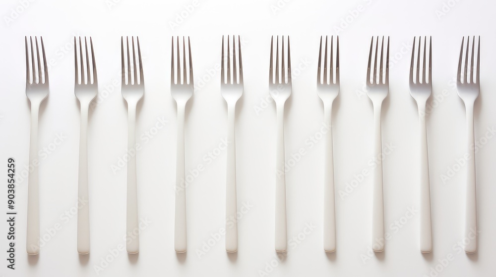 table fork on white table fork on white