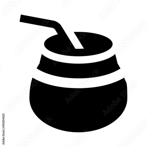 Yerba Mate Gourd Calabash Solid Icon