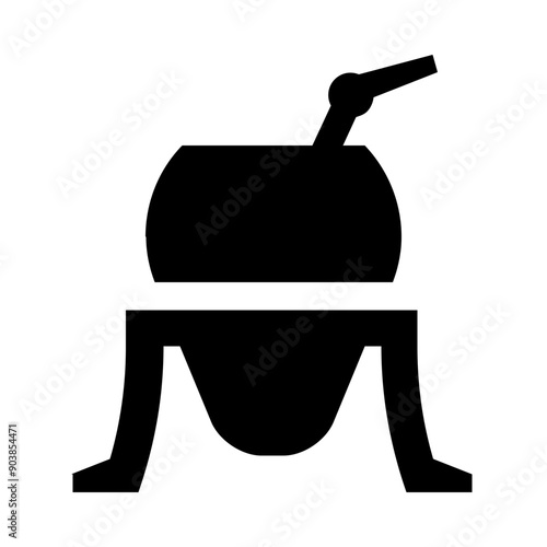 Yerba Mate Gourd Calabash Solid Icon