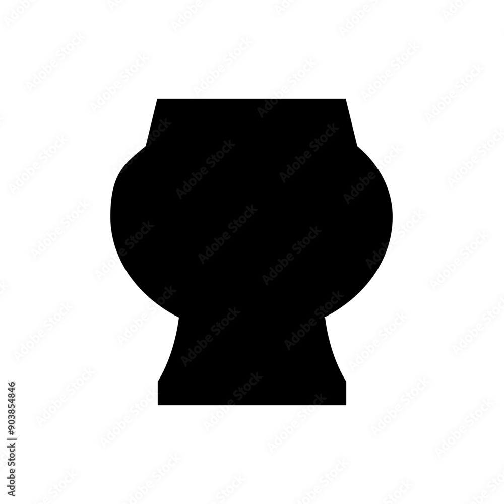 Yerba Mate Gourd Calabash Solid Icon Yerba Mate Gourd Calabash Solid Icon