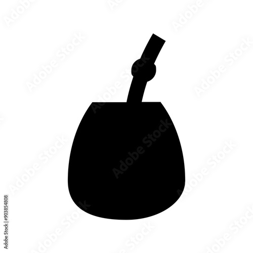 Yerba Mate Gourd Calabash Solid Icon