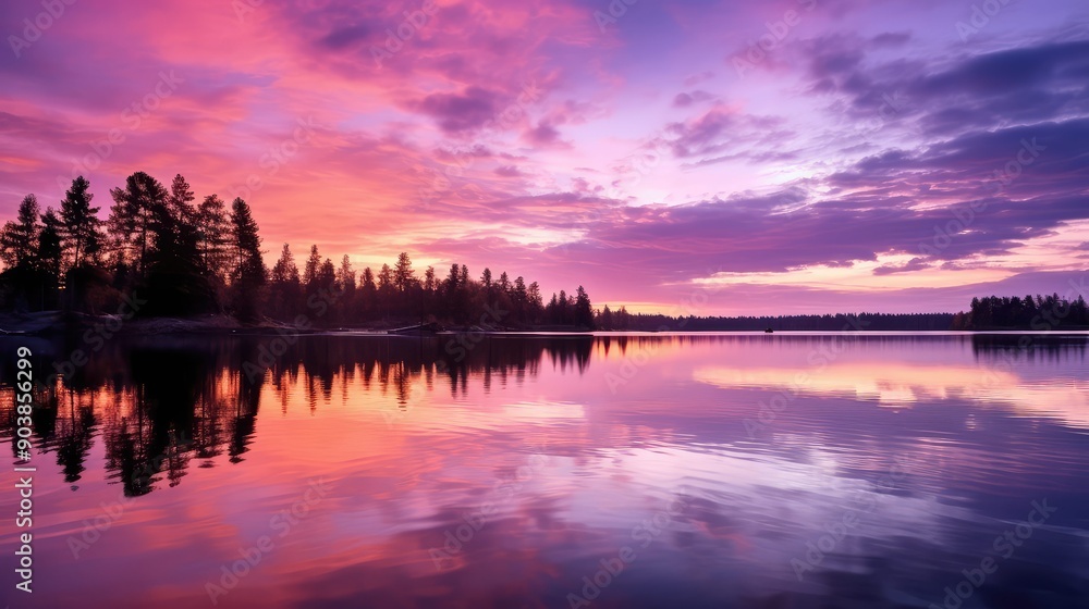 Fototapeta premium hues pink twilight