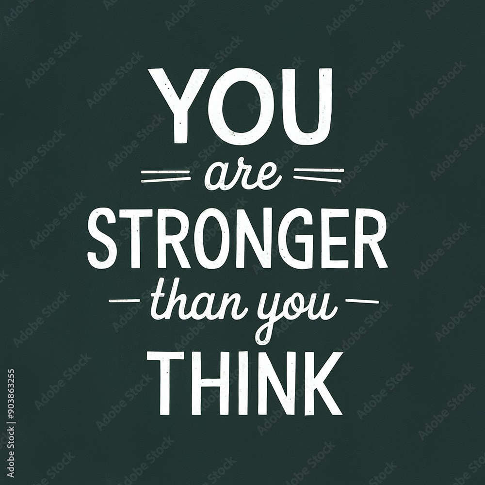 You are stronger than you think You are stronger than you think