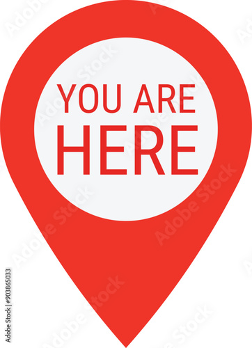 Free Download Red pin marker with text 
