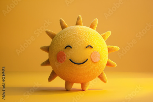 a cute sun character