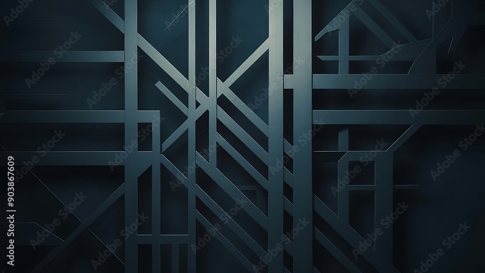 Obraz premium Dark background lines design wallpaper illustration